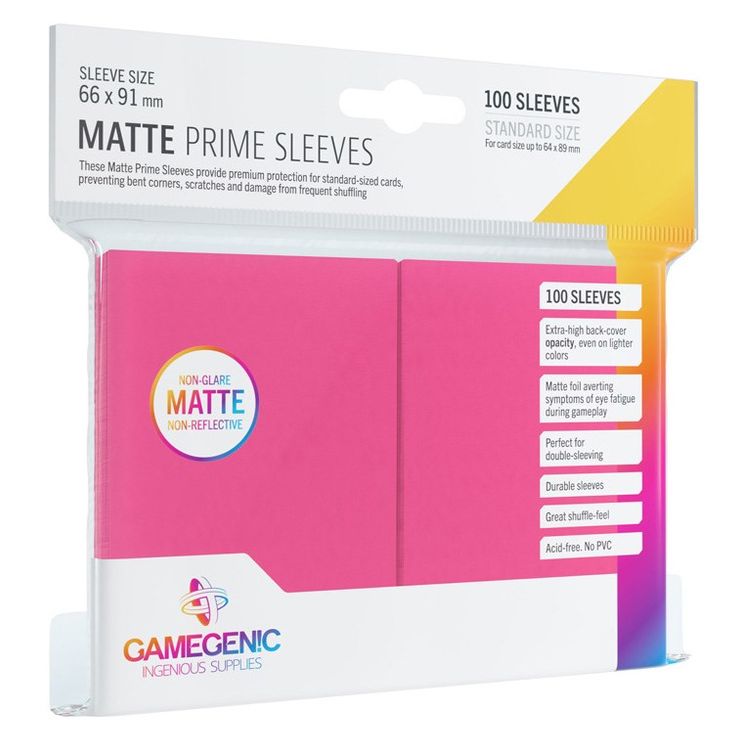 Matte Prime Sleeve - Standard Size - 100 Sleeves - Gamegenic