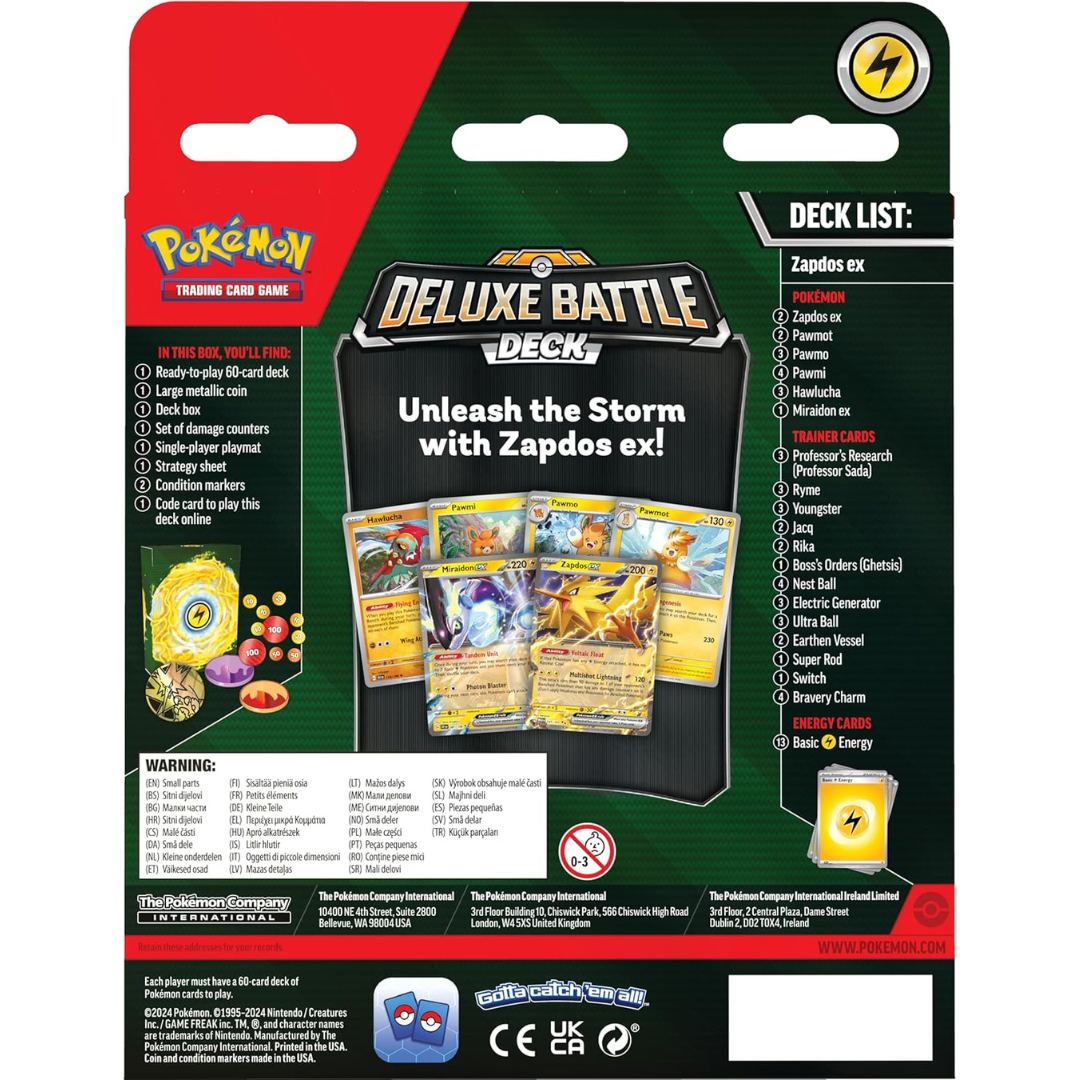 Ex Deluxe Battle Deck - Zapdos ex - Pokemon