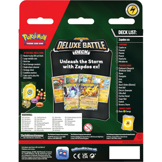 Ex Deluxe Battle Deck - Zapdos ex - Pokemon