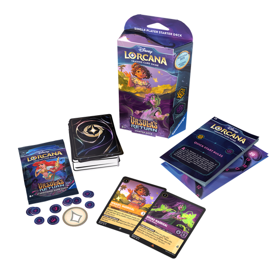 Disney Lorcana - Ursula's Return Starter Deck - Amber/Amethyst - Mirabel & Bruno