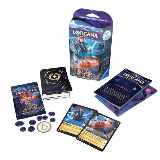 Disney Lorcana - Ursula's Return Starter Deck - Sapphire/Steel - Anna & Hercules