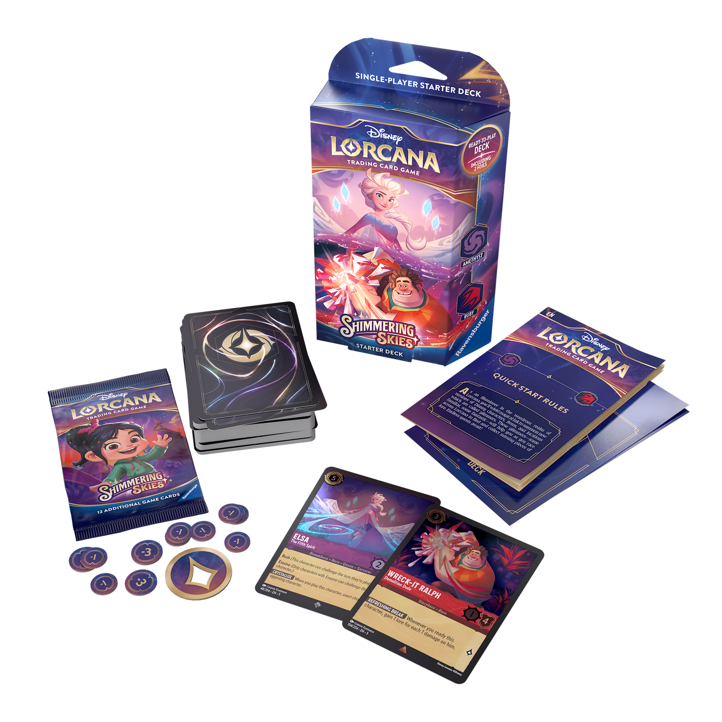 Shimmering Skies - Amethyst/Ruby - Elsa & Ralph - Disney Lorcana