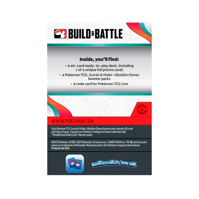 Pokémon TCG: Scarlet & Violet - Obsidian Flames Build & Battle Box