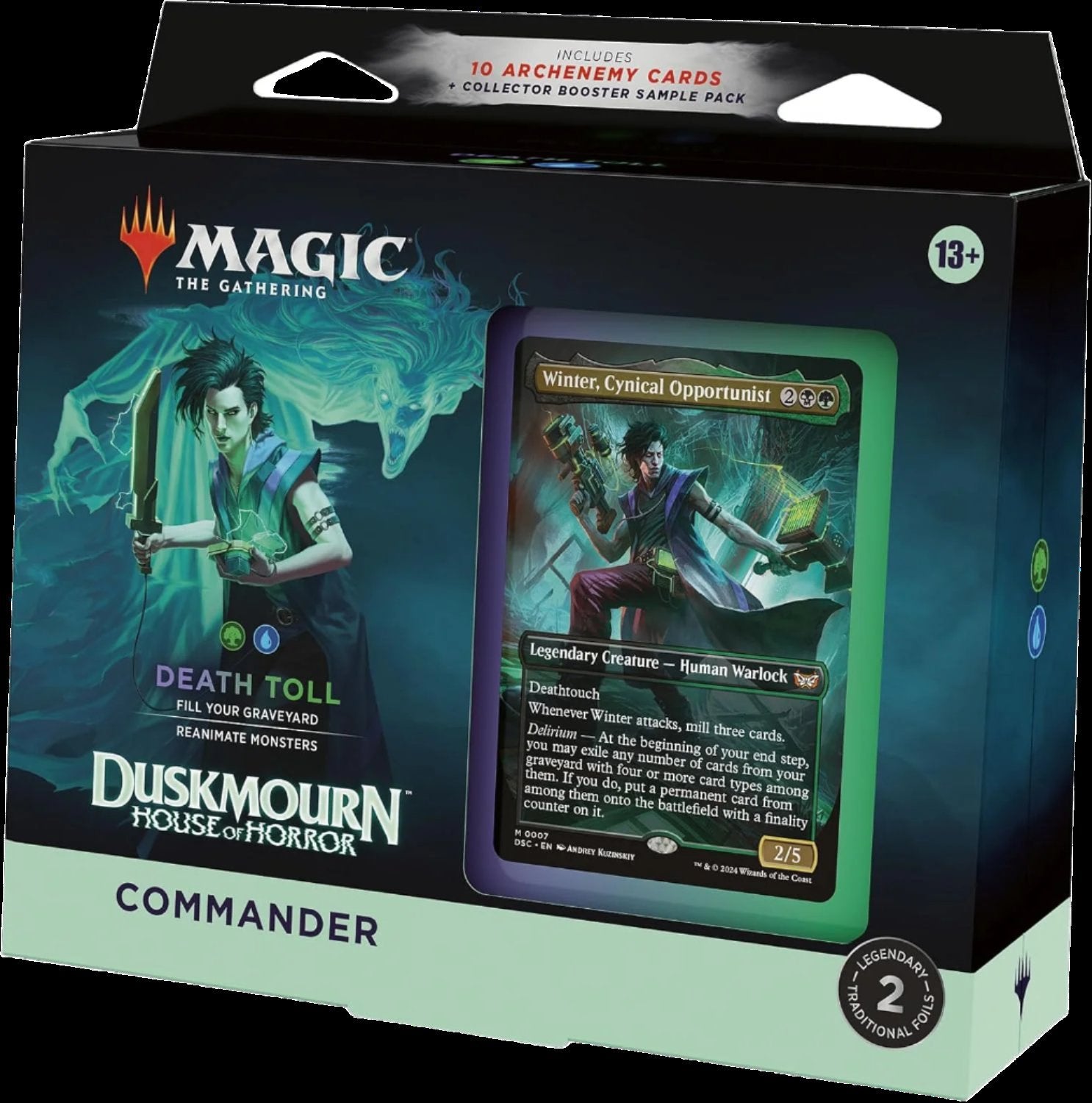 Duskmourn: House of Horror - Commander Deck - Death Toll Upper Crust Games Duskmourn: House of Horror - Commander Deck - Death Toll Upper Crust Games