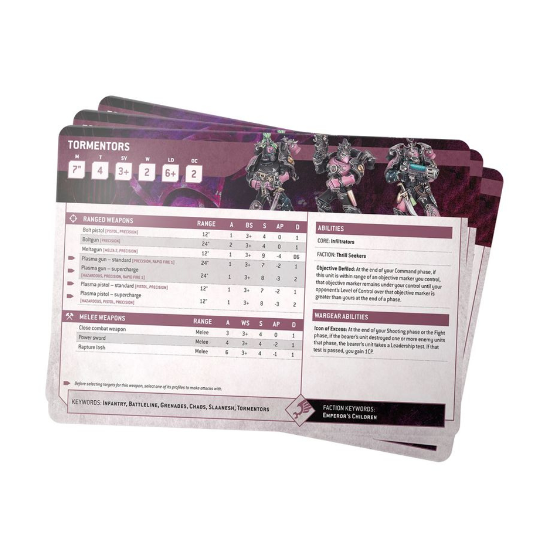 Emperor's Children - Datasheet Cards - Warhammer 40k