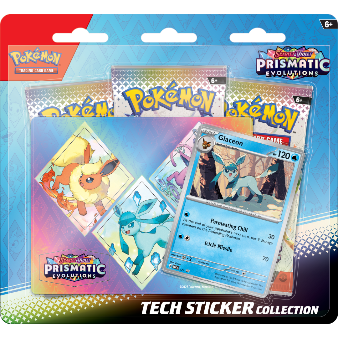 Pokemon - Scarlet & Violet - Prismatic Evolutions - Tech Sticker Collection