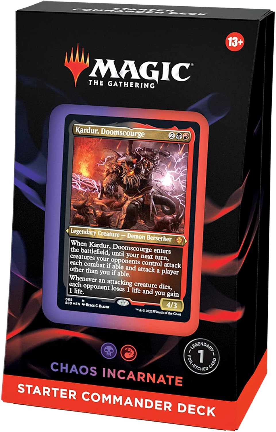 Magic: The Gathering Starter Commander Deck -Kardur, Doomscourge – Chaos Incarnate