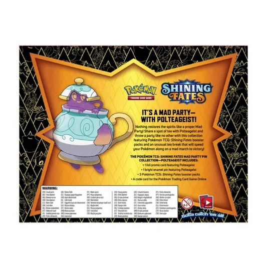 Mad Party Pin Collection - Polteageist - Shining Fates - Pokemon