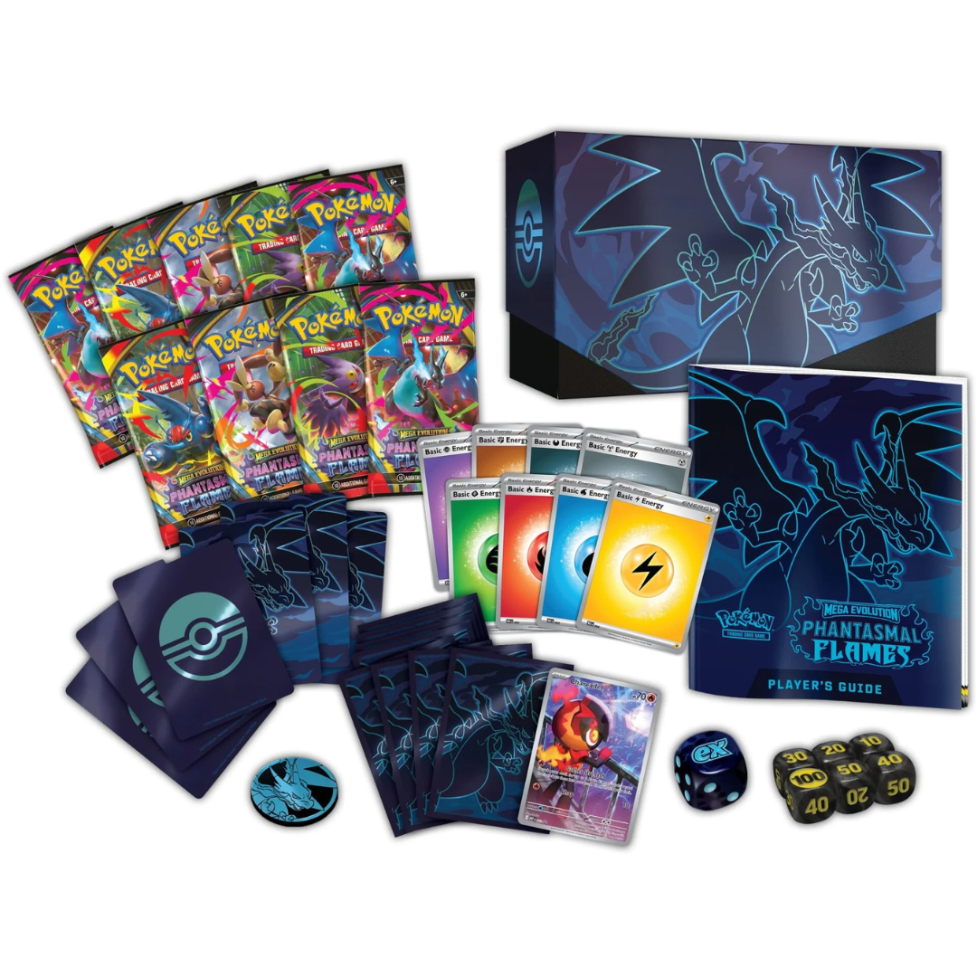 Elite Trainer Box - Mega Evolutions - Phantasmal Flames - Pokemon