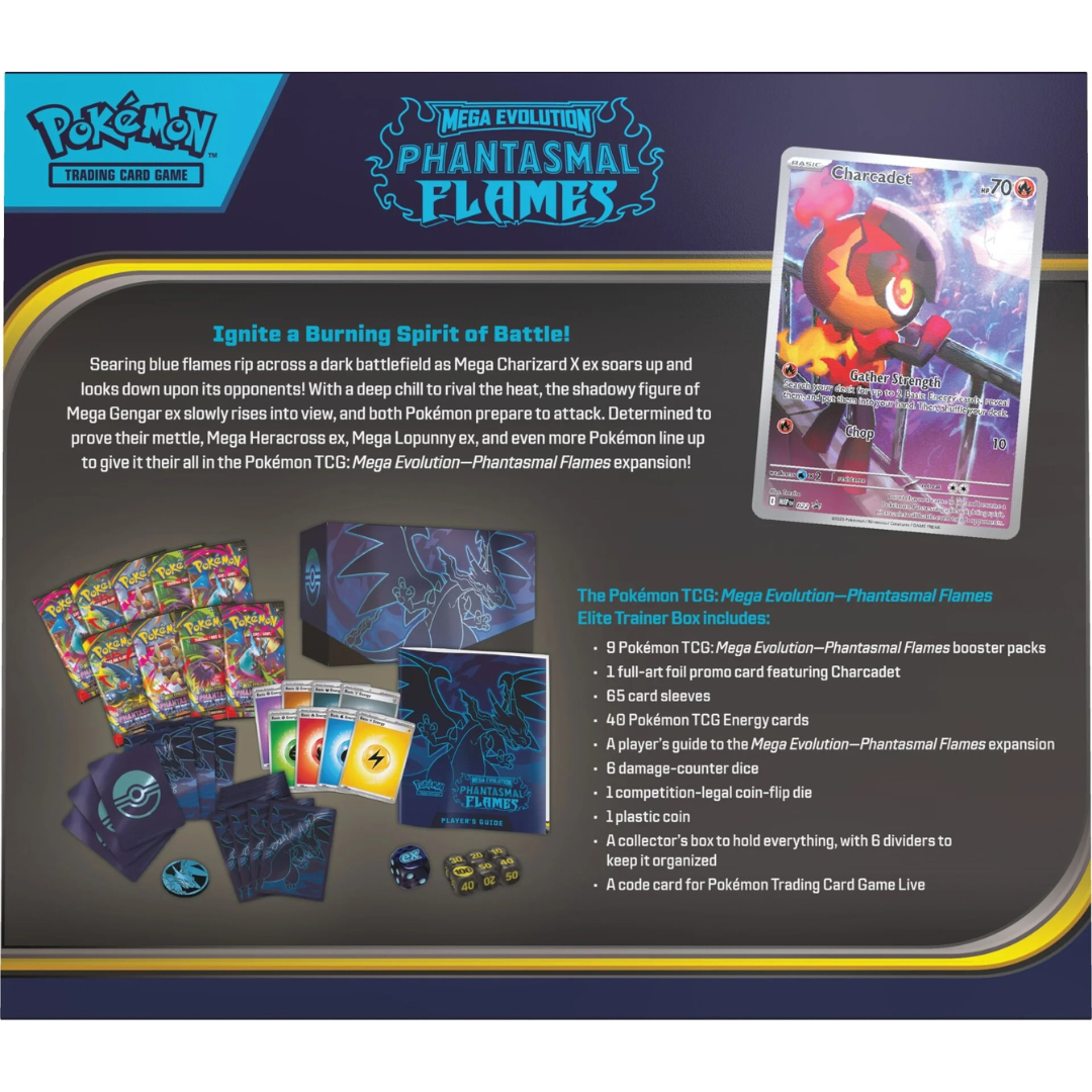 Elite Trainer Box - Mega Evolutions - Phantasmal Flames - Pokemon