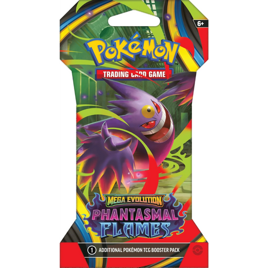 Sleeved Booster Pack - Mega Evolutions - Phantasmal Flames - Pokemon