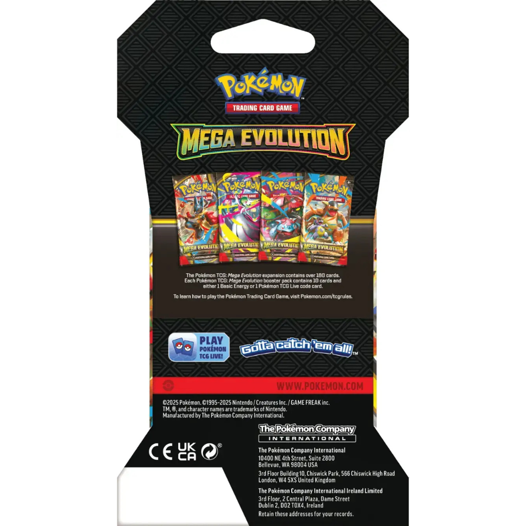 Sleeved Booster Pack - Mega Evolution - Pokemon