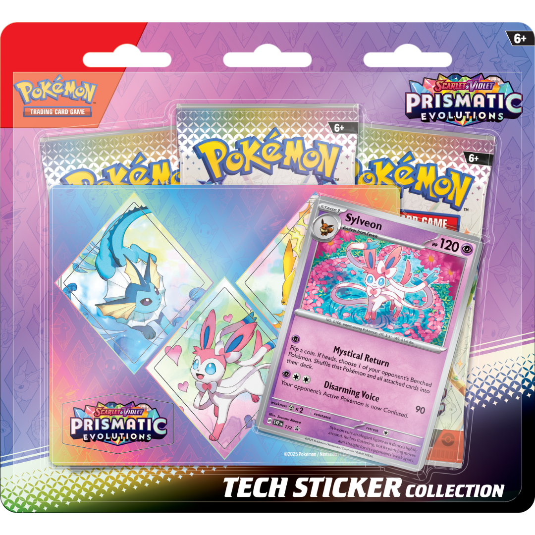 Pokemon - Scarlet & Violet - Prismatic Evolutions - Tech Sticker Collection