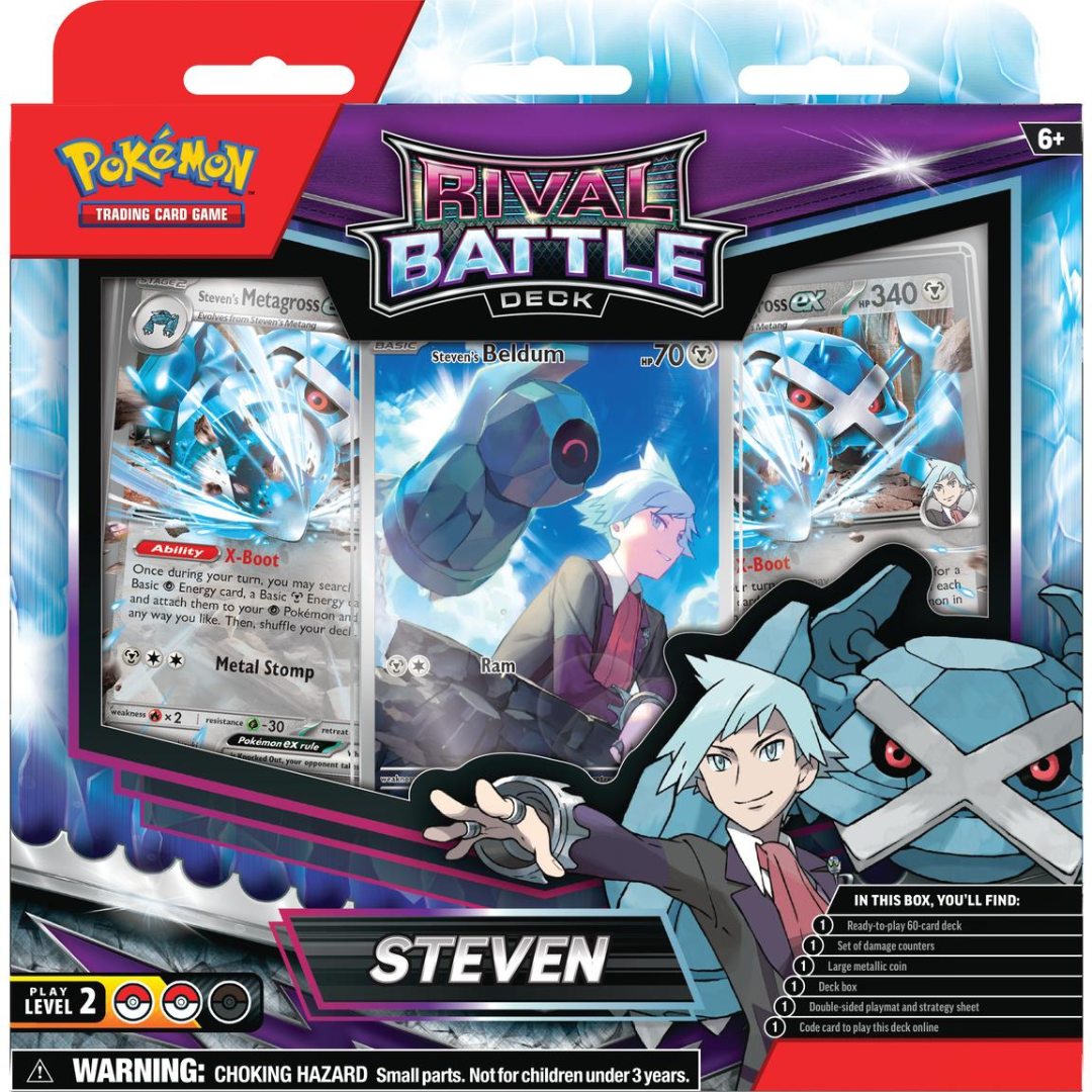 Rival Battle Deck - Marnie Or Steven - Pokemon