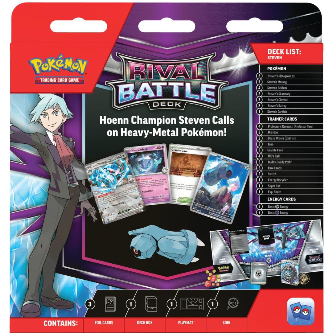Rival Battle Deck - Marnie Or Steven - Pokemon