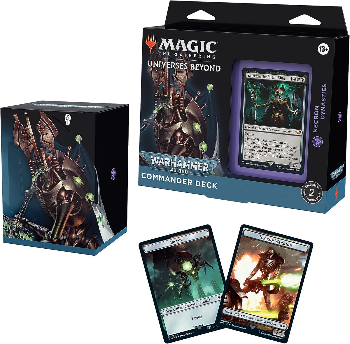 Universes Beyond: Warhammer 40,000 Commander Deck – Necron Dynasties - Magic The Gathering