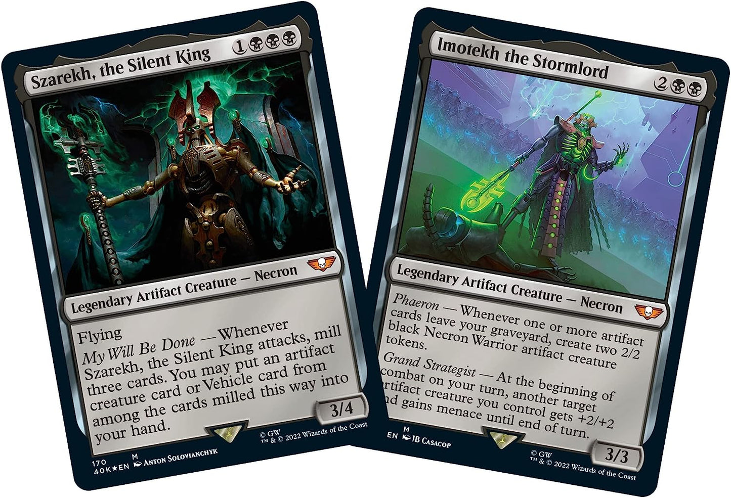 Universes Beyond: Warhammer 40,000 Commander Deck – Necron Dynasties - Magic The Gathering