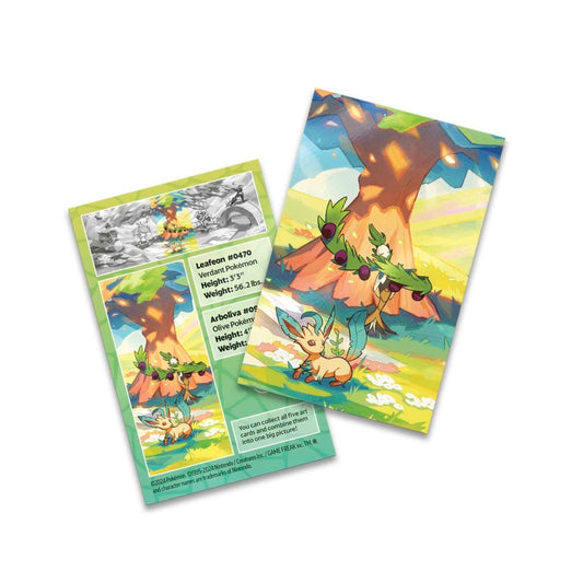 Pokemon - Vibrant Paldea - Arboliva and Leafeon Mini Tin