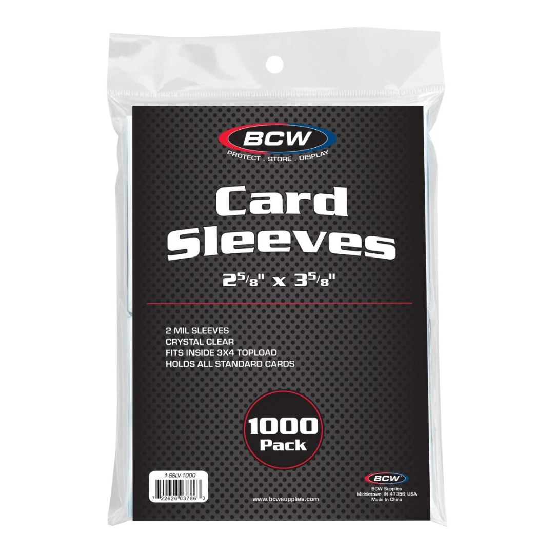 Card Sleeves - 1000 Pack - BCW