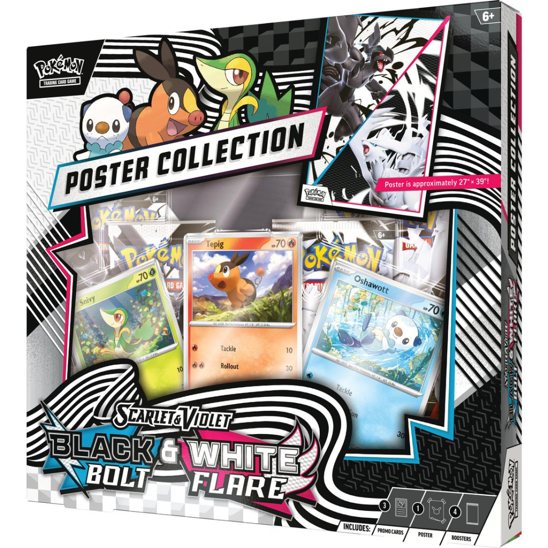 Black Bolt & White Flare - Unova Poster Collection - Pokemon - Scarlet & Violet
