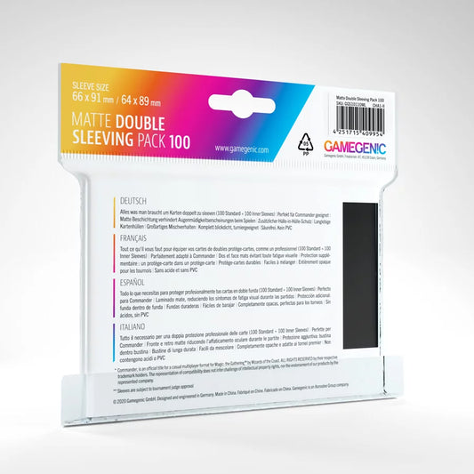 Matte Double Sleeving Pack - 2 x 100 Sleeves - Gamegenic