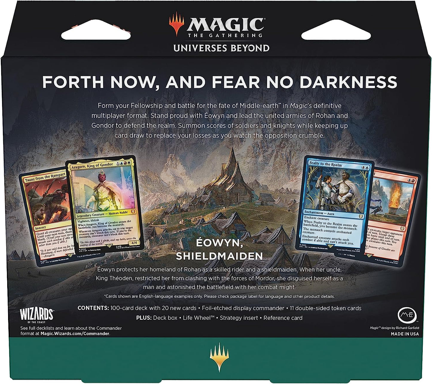 The Lord of the Rings: Tales of Middle-Earth Commander Deck - Riders Of Rohan - Éowyn, Shieldmaiden