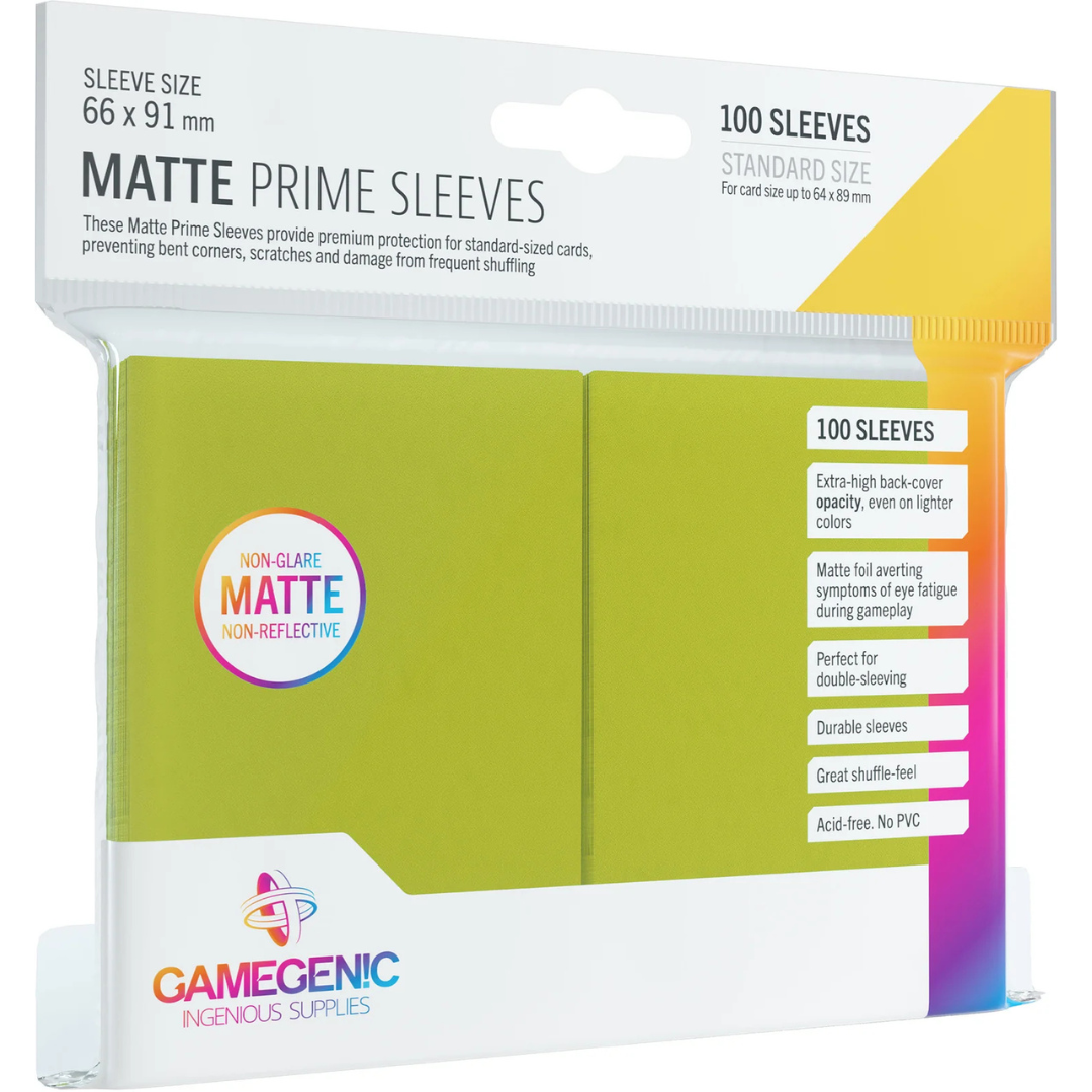 Matte Prime Sleeve - Standard Size - 100 Sleeves - Gamegenic