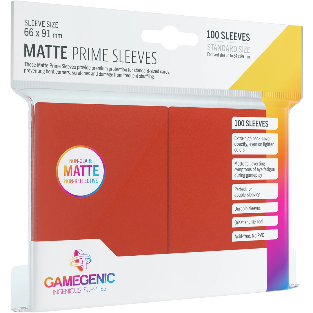 Matte Prime Sleeve - Standard Size - 100 Sleeves - Gamegenic