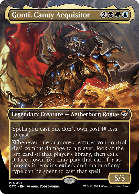 Magic The Gathering - Outlaws of Thunder Junction - Grand Larceny - Gonti, Canny Acquisitor - Commander Deck