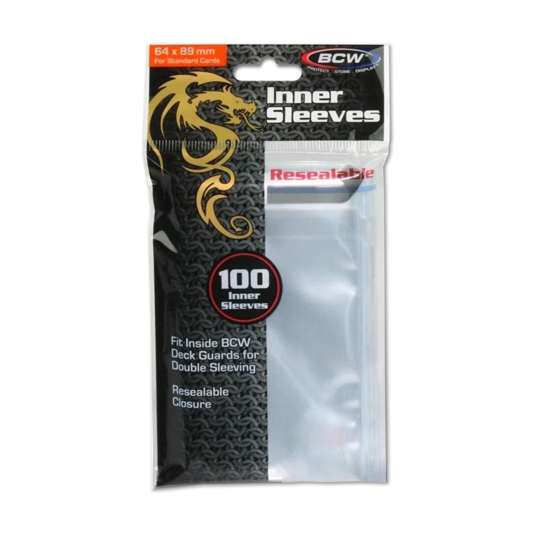BCW - Resealable Inner Sleeves - 100 Count