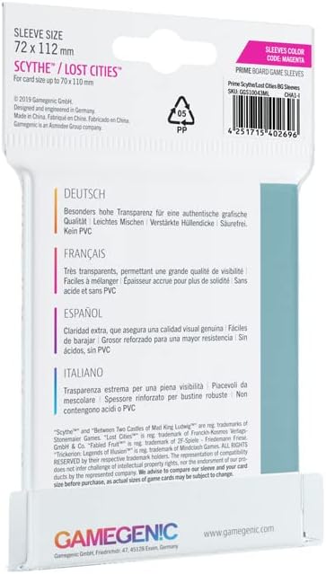 Gamegenic - Scythe and or Lost Cities Sleeves