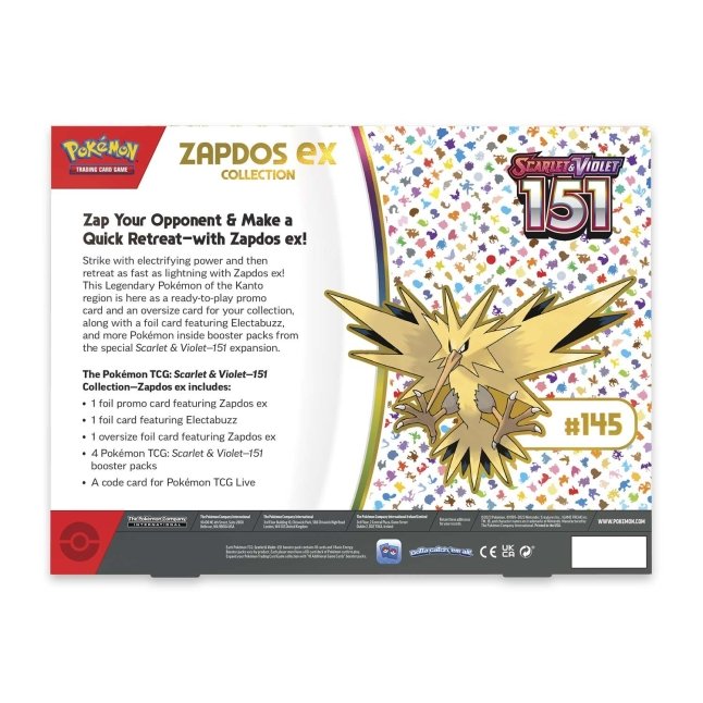 Pokémon Scarlet & Violet - 151 Collection - Zapdos Ex