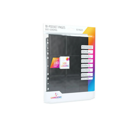 Sideloading 18-Pocket Pages - 10 Pages Black