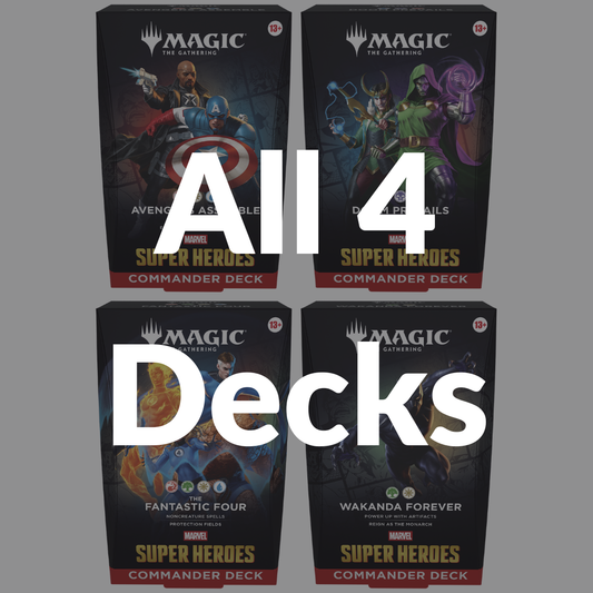 Marvel Super Heroes - All 4 Commander Decks