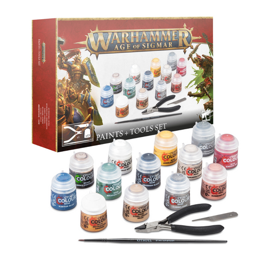 Warhammer Age of Sigmar - Paints + Tools Set