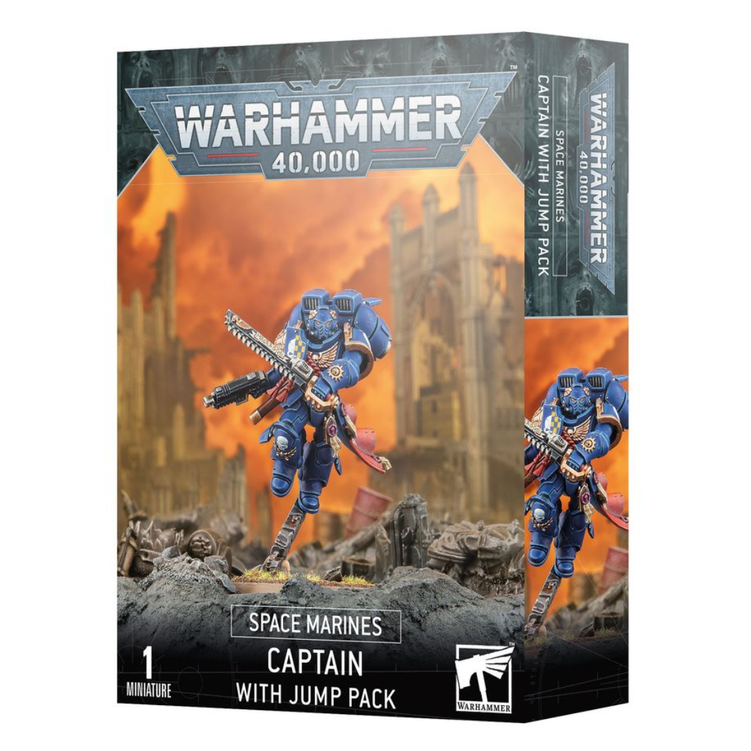Warhammer 40,000 - Space Marines - Captain With Jump Pack