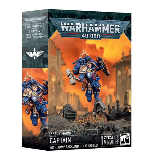 Warhammer 40,000 - Space Marines - Captain With Jump Pack and Relic Shield