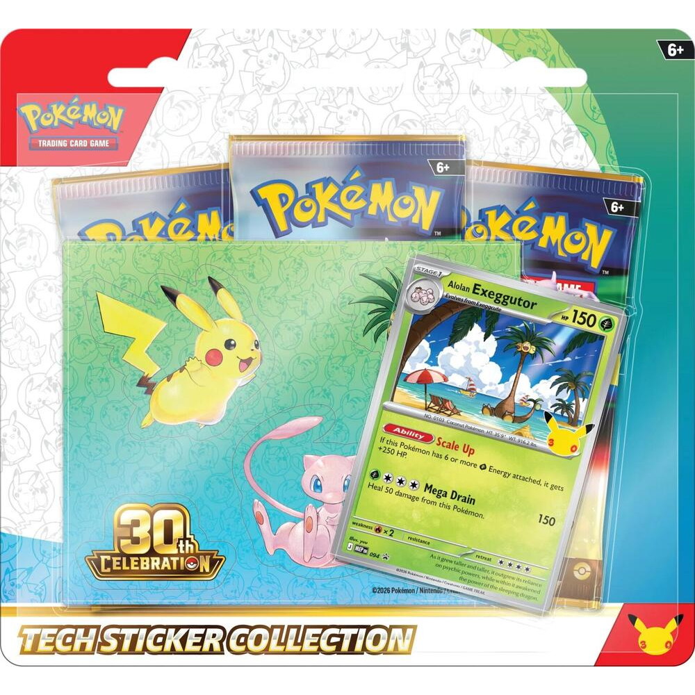 Tech Sticker Collection - 30th Celebration - Pokemon