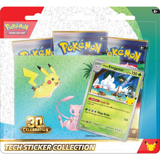 Tech Sticker Collection - 30th Celebration - Pokemon