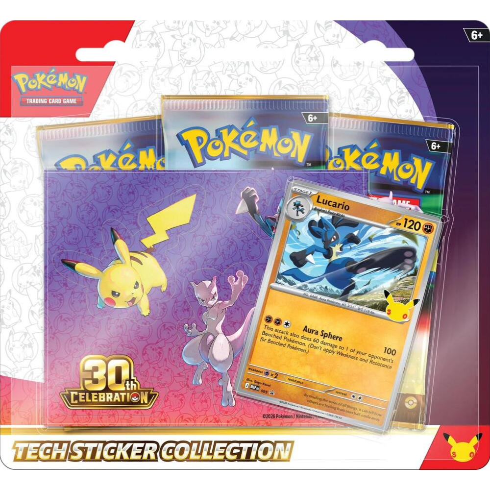 Tech Sticker Collection - 30th Celebration - Pokemon