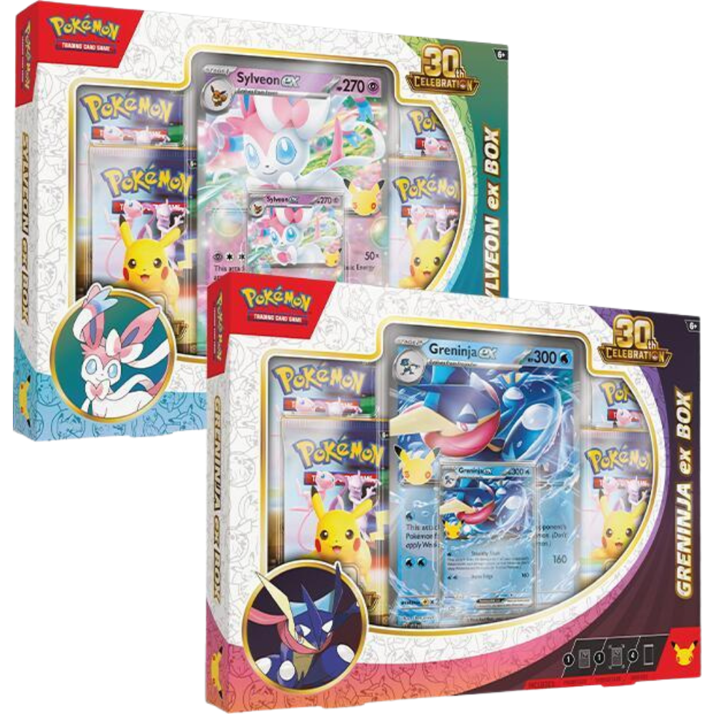 Both ex Boxes - 30th Celebration - Pokemon