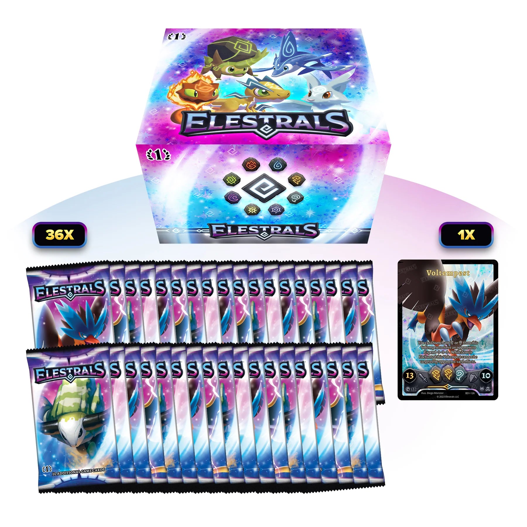 elestrals booster box Elestrals: Sunstrike: Booster Display - ACD Distribution