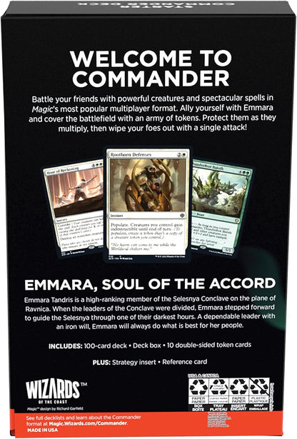 Emmara, Soul of the Accord - Token Triumph - Starter Commander Deck - Magic The Gathering