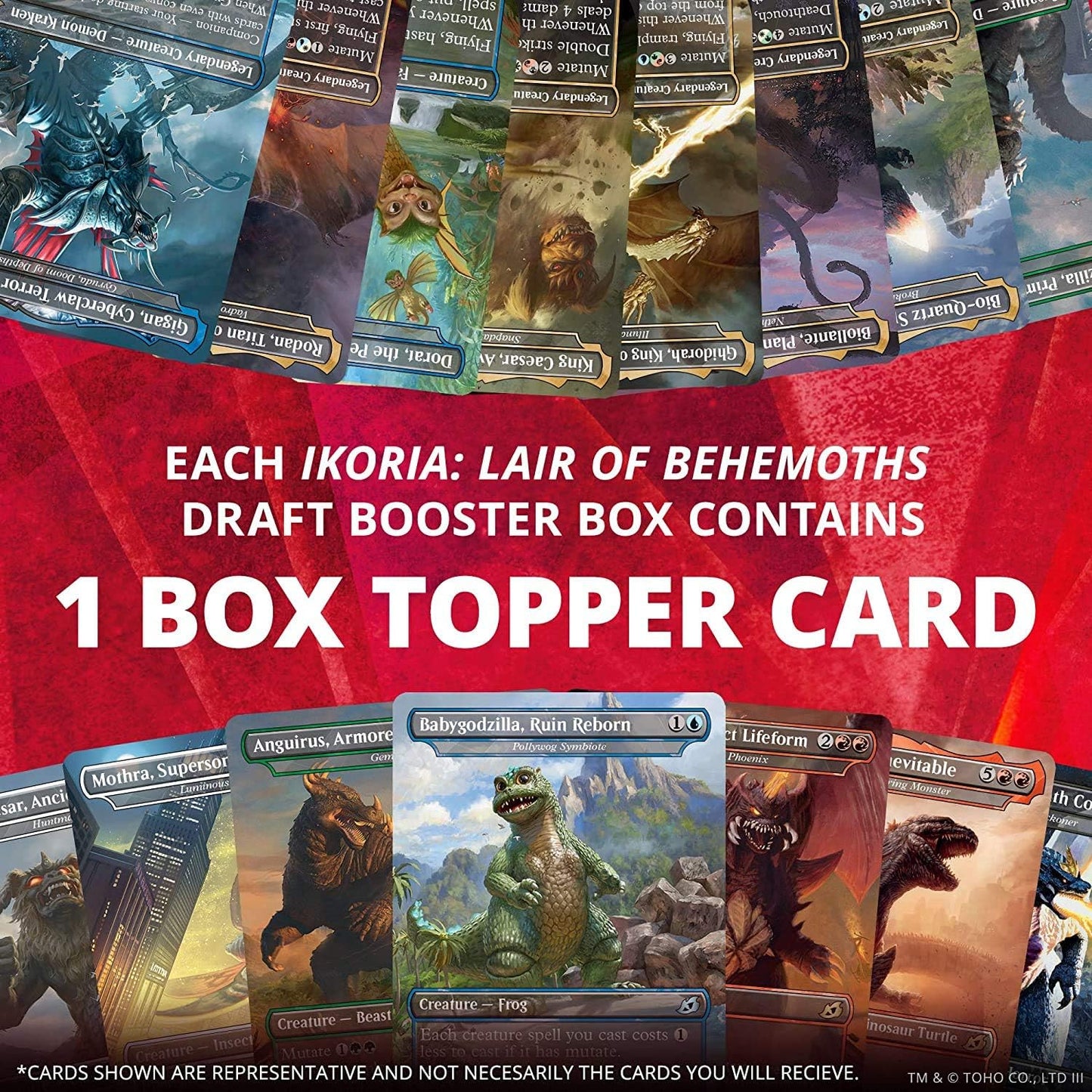 ikoria set booster box Godzilla Series Headline Collector Boosters Featured planeswalkers are Vivien Reid Magic: The Gathering Ikoria: Lair