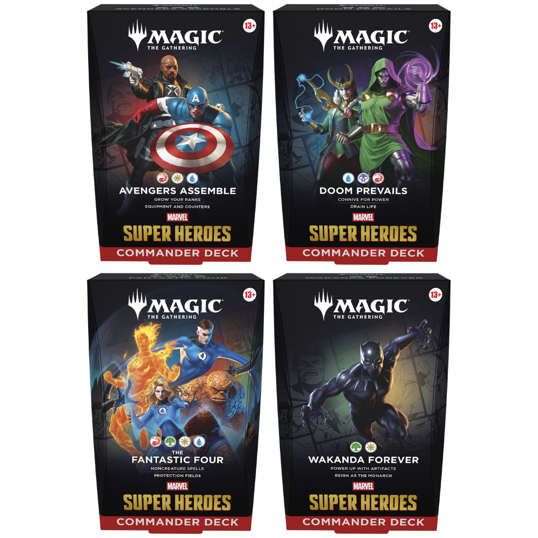 Marvel Super Heroes - All 4 Commander Decks