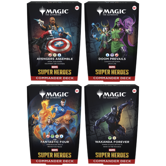 Marvel Super Heroes - All 4 Commander Decks