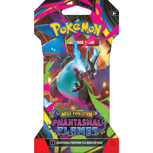 Sleeved Booster Pack - Mega Evolutions - Phantasmal Flames - Pokemon