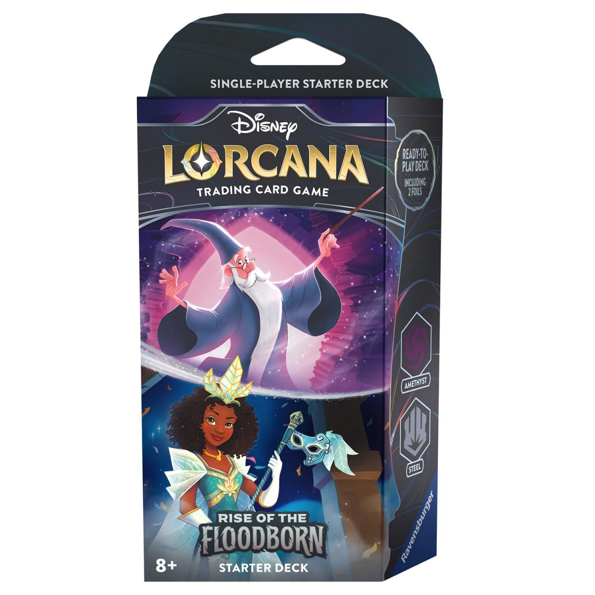 Disney Lorcana- Rise of the Floodborn - Amethyst and Steel Starter Deck