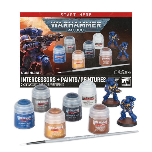 Warhammer 40,000 - Space Marine Intercessors + Paint