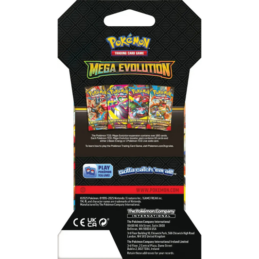 Sleeved Booster Pack - Mega Evolution - Pokemon